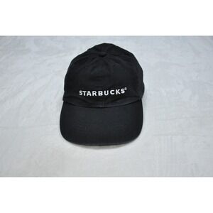 Starbucks Hat Cap Strap Back Black Embroidered Coffee Shop Promo Mens‎ Classic